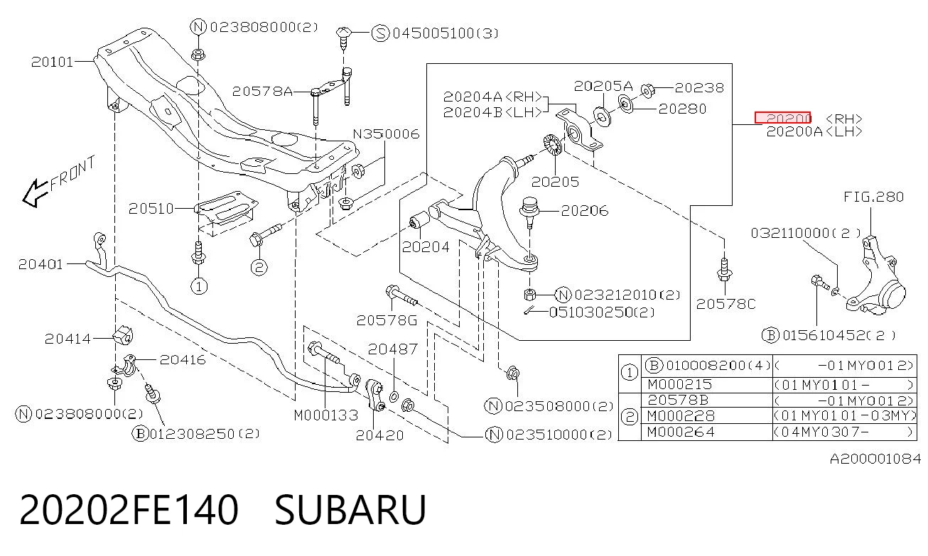 20202FE140 Subaru