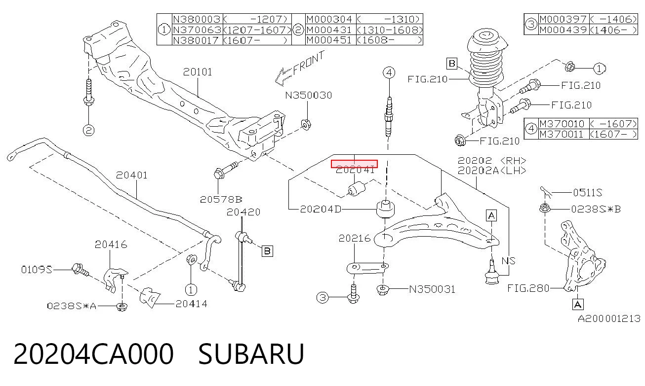 20204CA000 Subaru