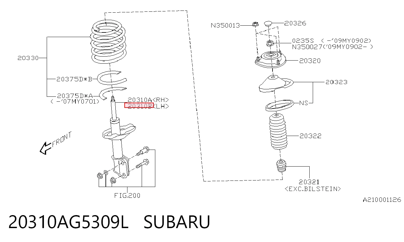 20310AG5309L Subaru