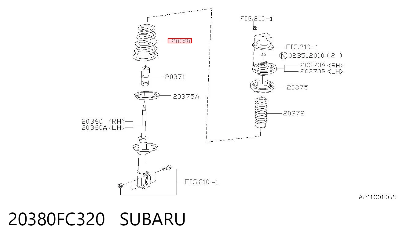 20380FC320 Subaru