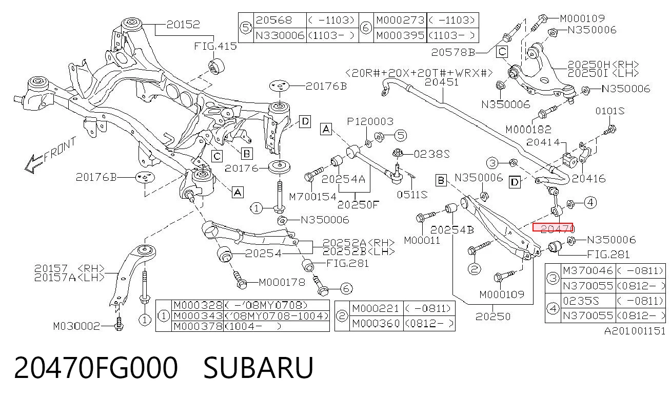 20470FG000 Subaru