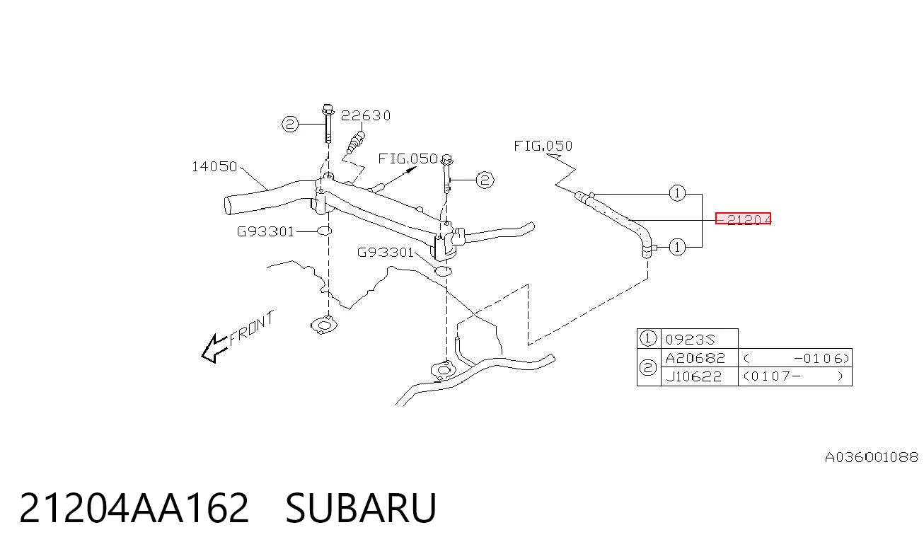 21204AA162 Subaru 
