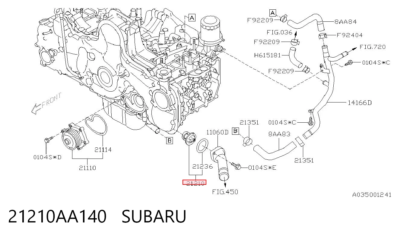 21210AA140 Subaru