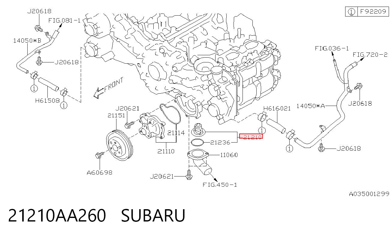 Termostato para Subaru Impreza V GT
