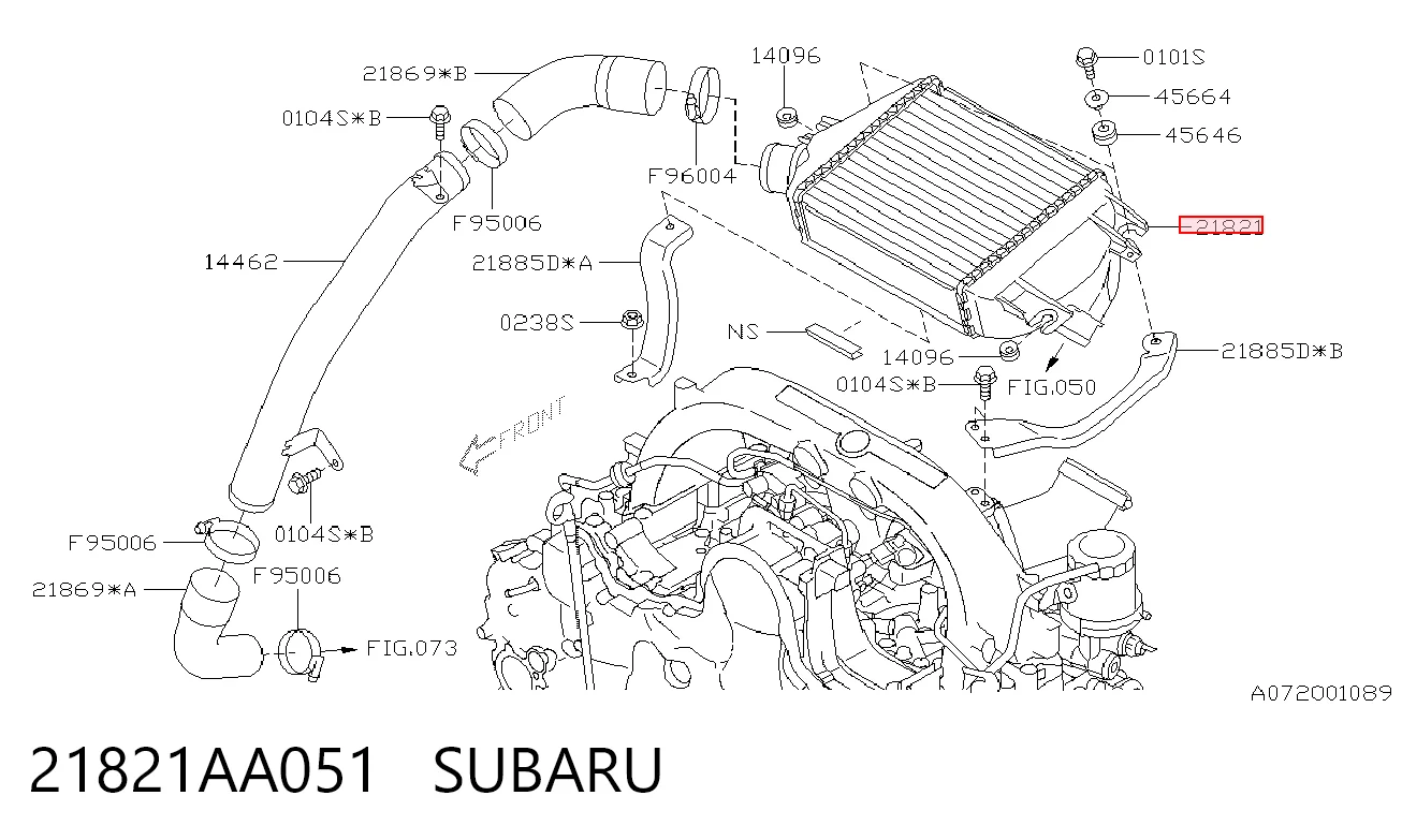 Radiador de intercooler para Subaru Forester IV S13, SJ