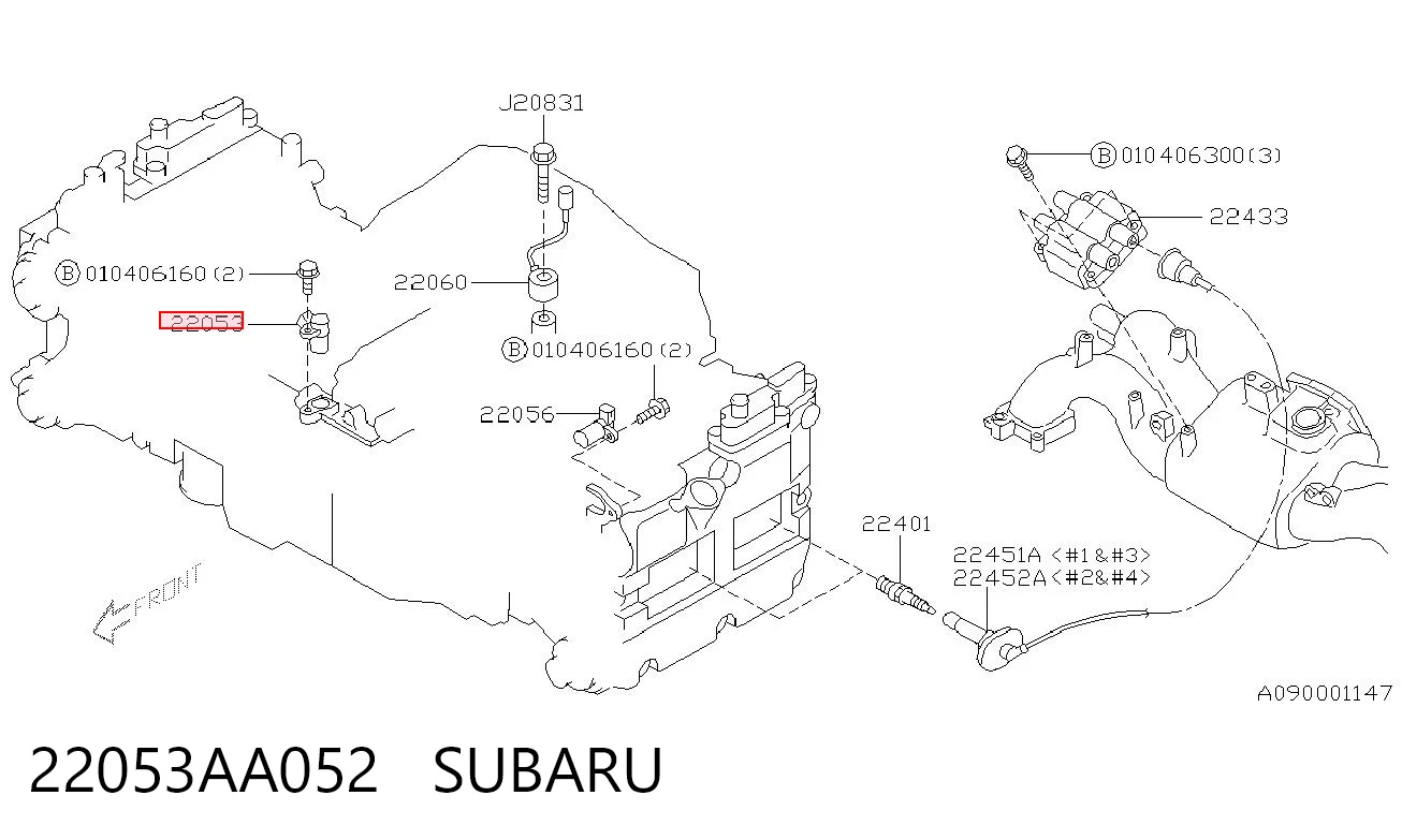 22053AA052 Subaru Sensor de posição da árvore distribuidora