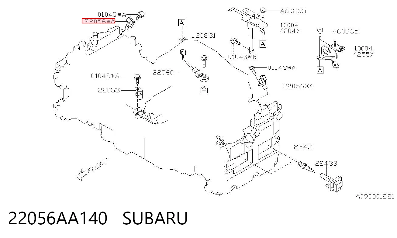 22056AA140 Subaru Sensor de posição da árvore distribuidora