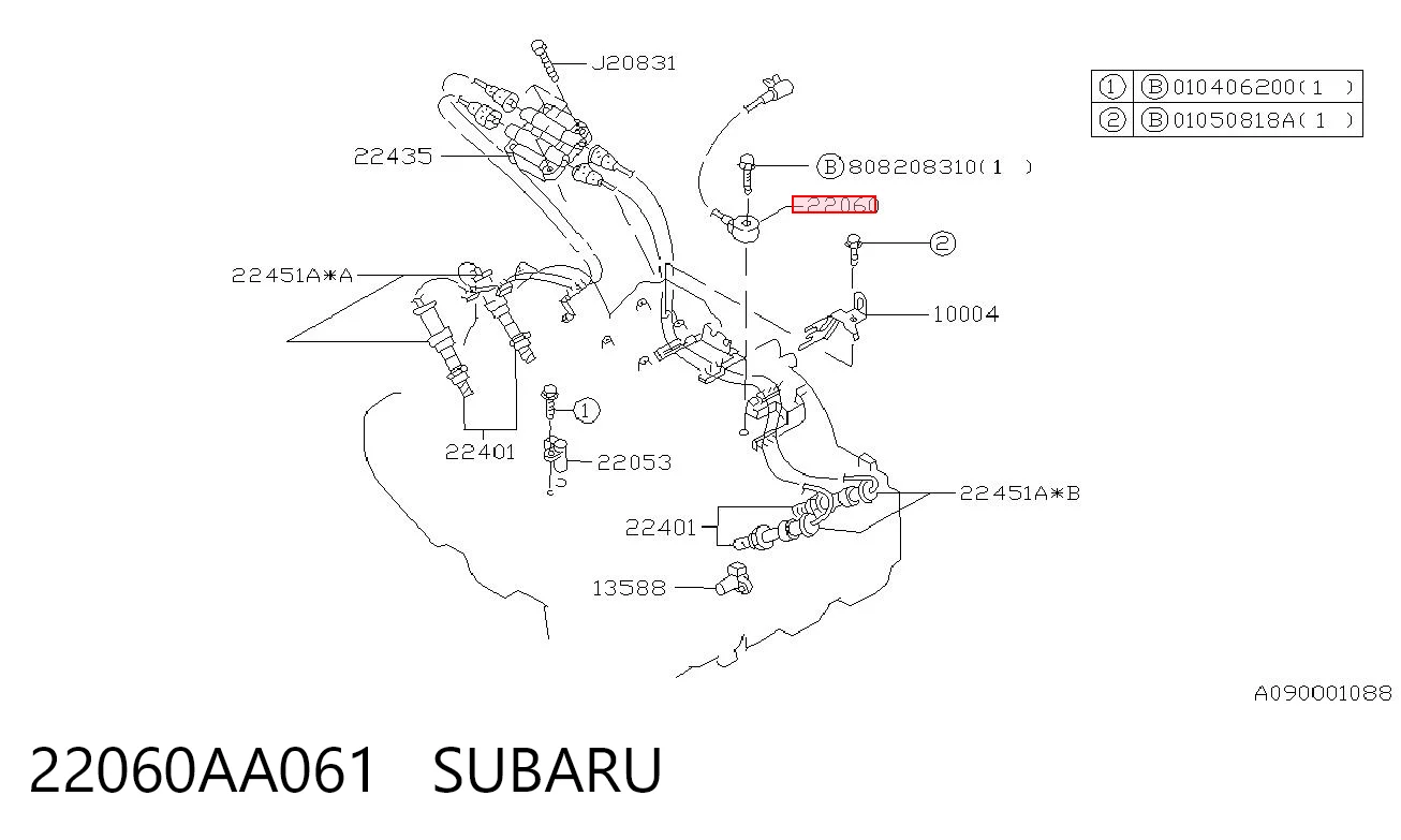22060AA061 Subaru Sensor de detonação