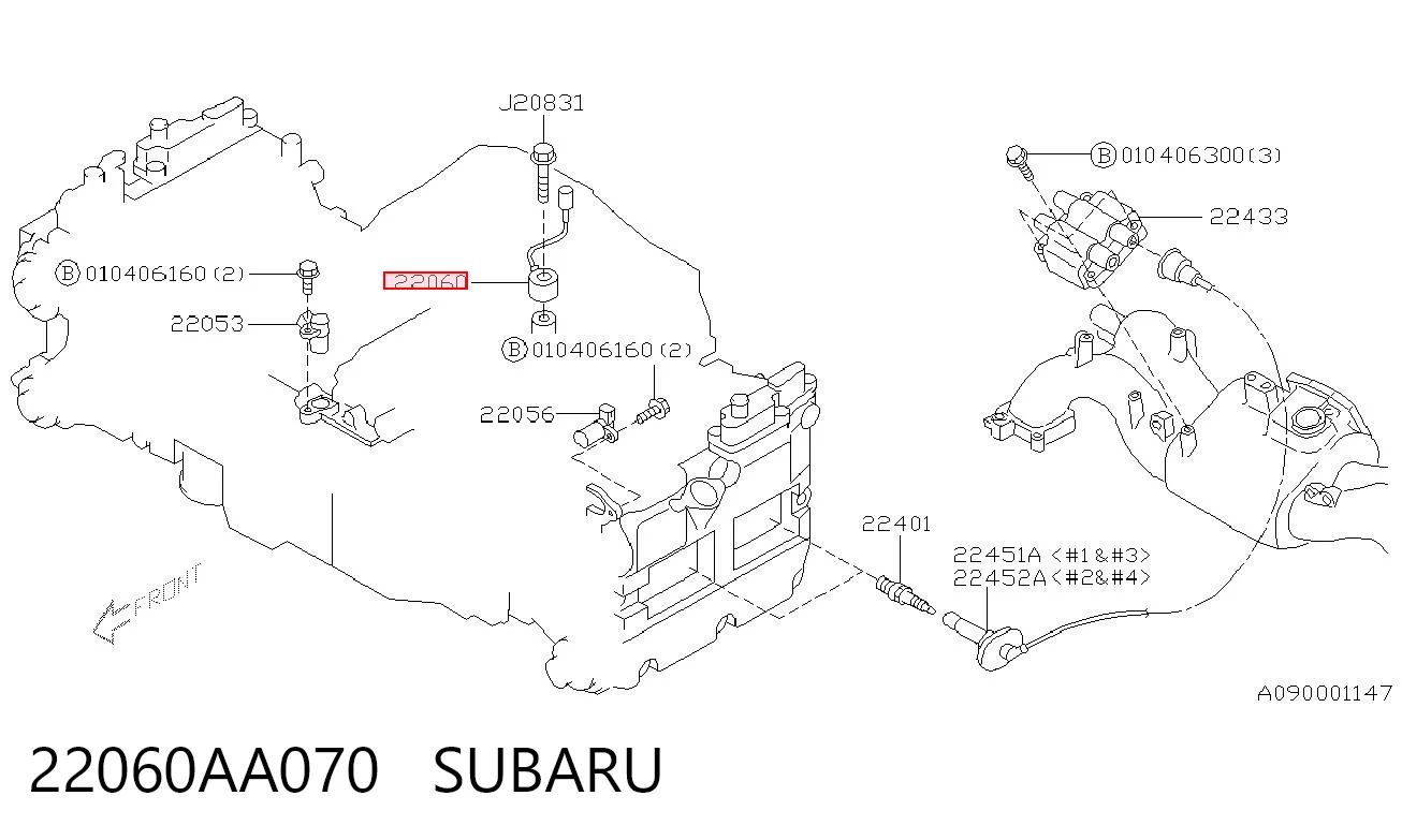 22060AA070 Subaru Sensor de detonação
