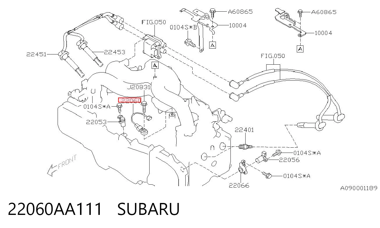 22060AA111 Subaru Sensor de detonação