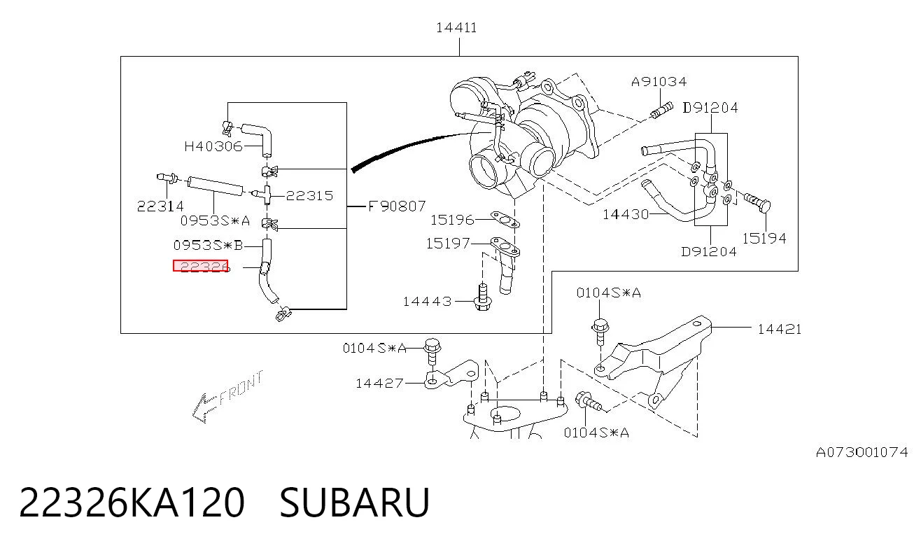 22326KA120 Subaru 