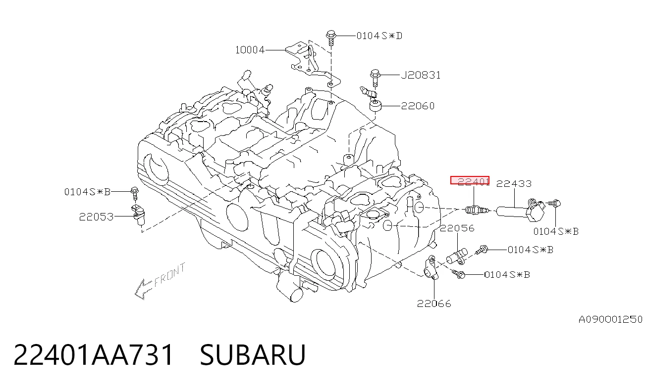 22401AA731 Subaru Vela de ignição