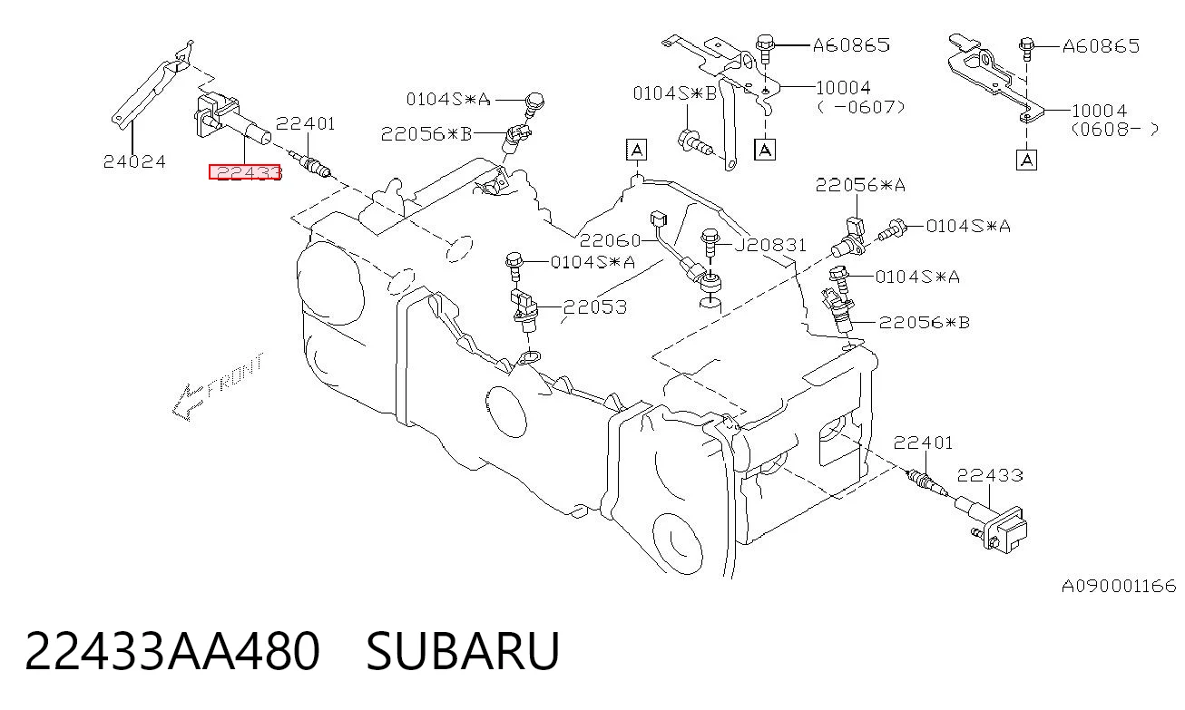 22433AA480 Subaru Bobina de ignição