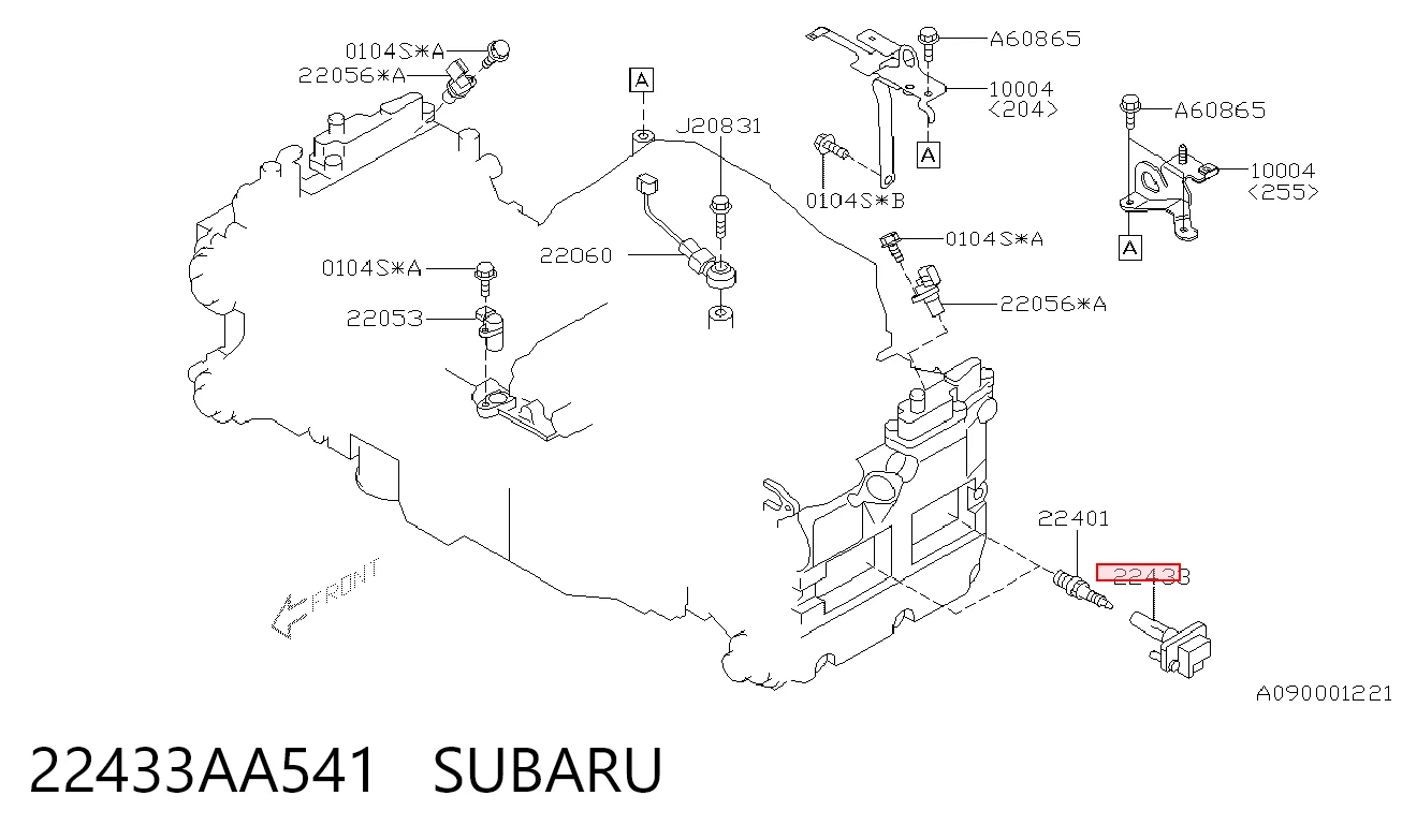 22433AA541 Subaru Bobina de ignição