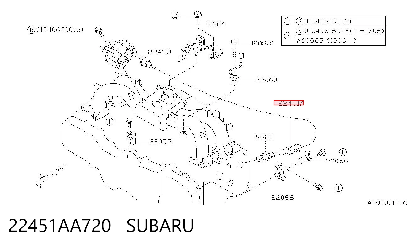 22451AA720 Subaru Fios de alta voltagem, kit