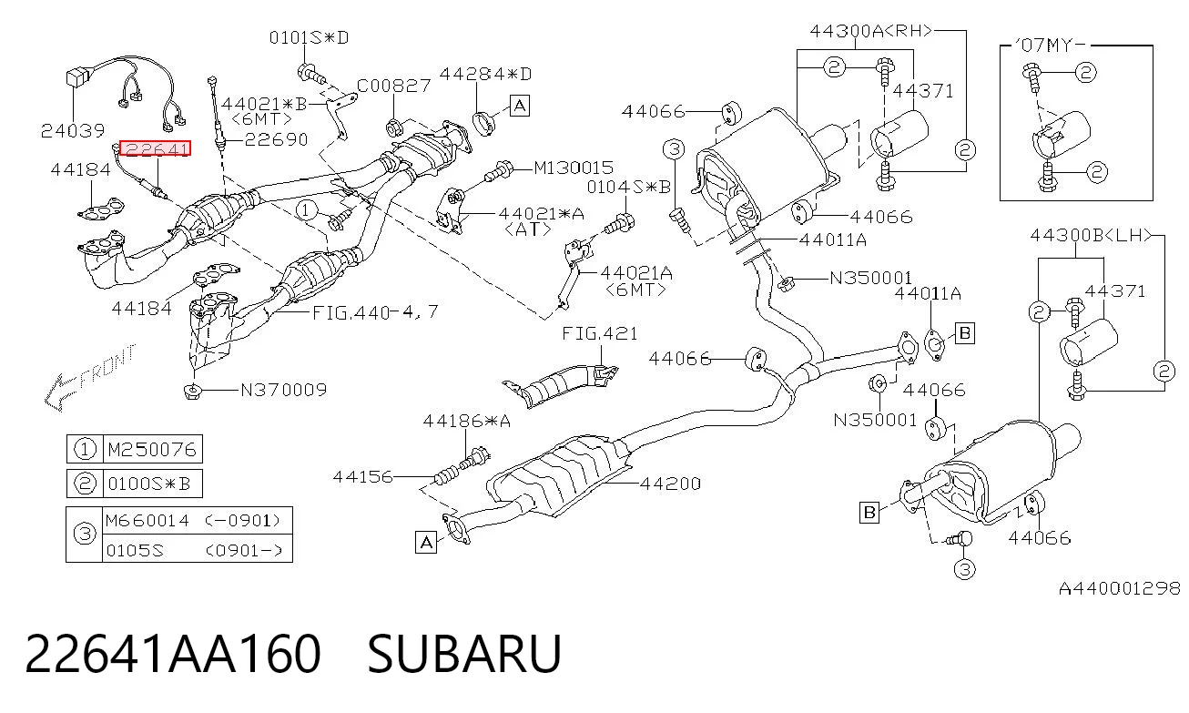 22641AA160 Subaru