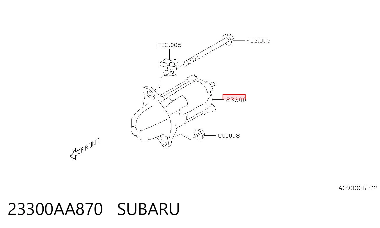 Motor de arranco para Subaru Impreza V GT