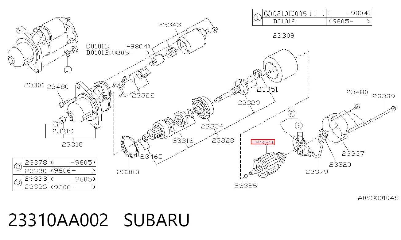 23310AA002 Subaru
