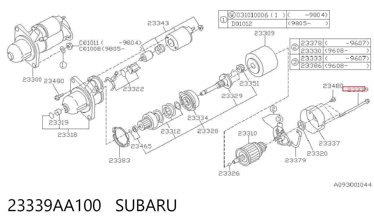 23339AA100 Subaru