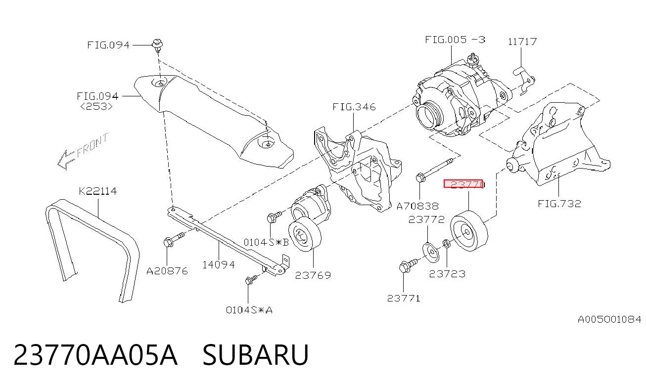 23770AA05A Subaru