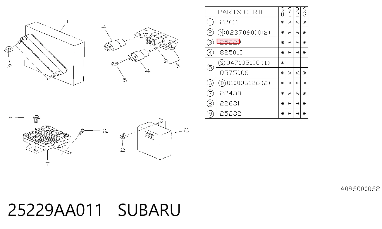 25229AA011 Subaru