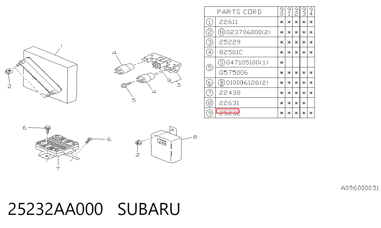 25232AA000 Subaru