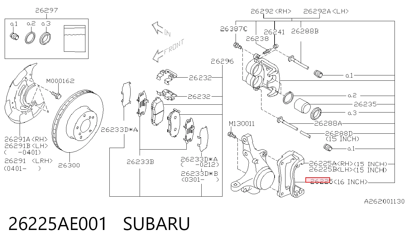 26225AE001 Subaru