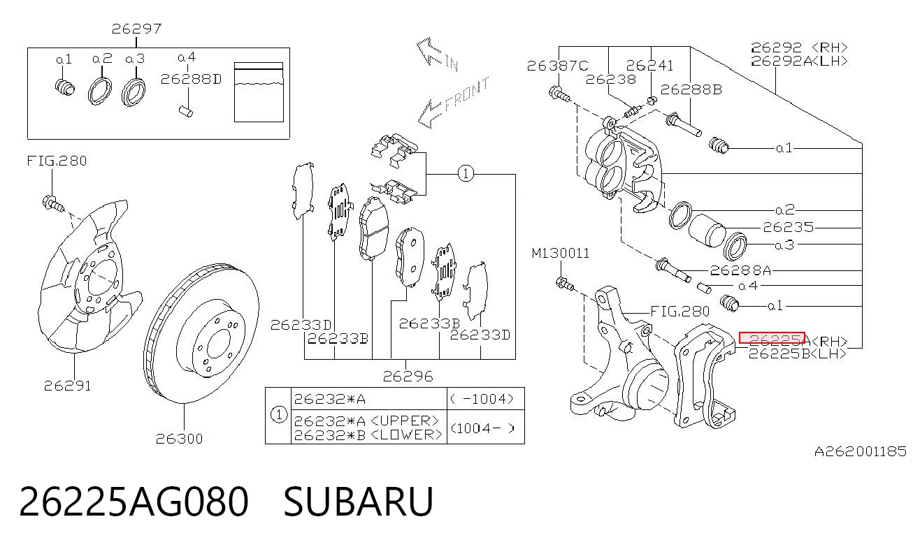 26225AG080 Subaru