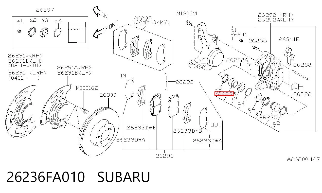 26236FA010 Subaru