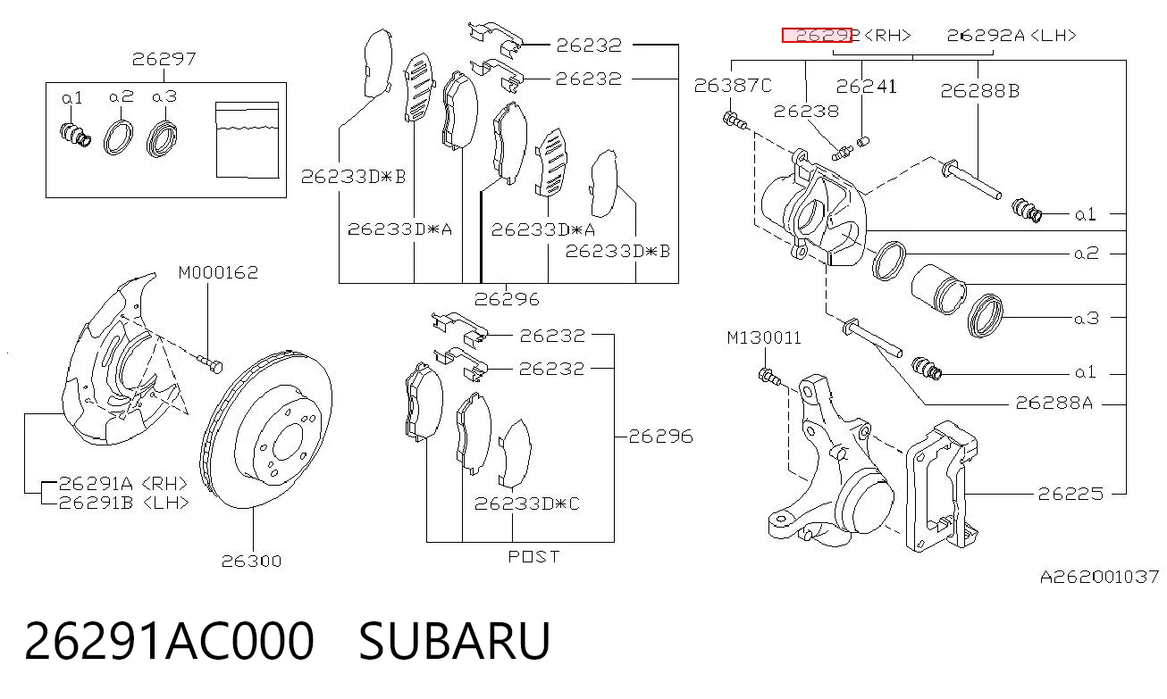 26291AC000 Subaru