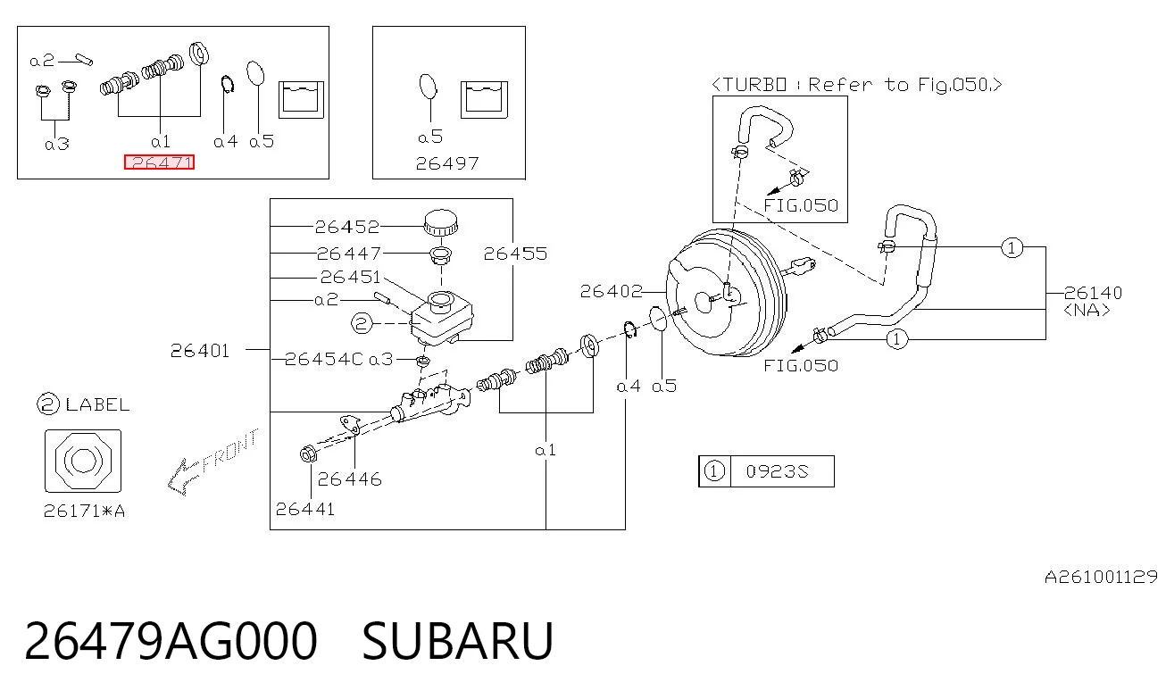 Kit de reparação de cilindro mestre do freio Subaru Impreza III GR ao melhor preço