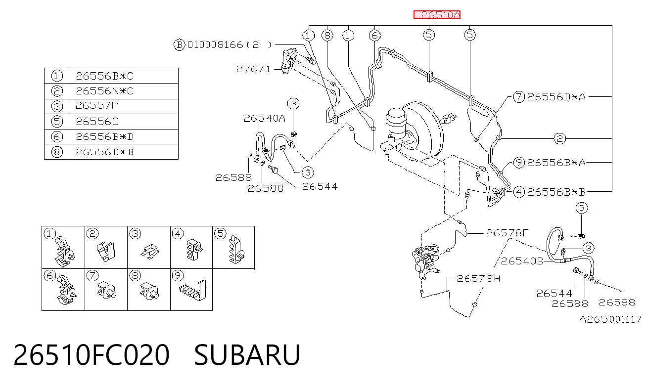 26510FC020 Subaru