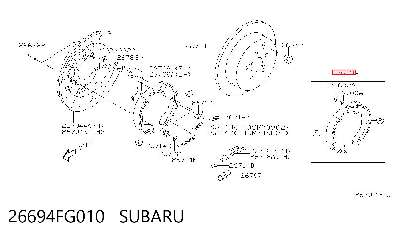 26694FG010 Subaru