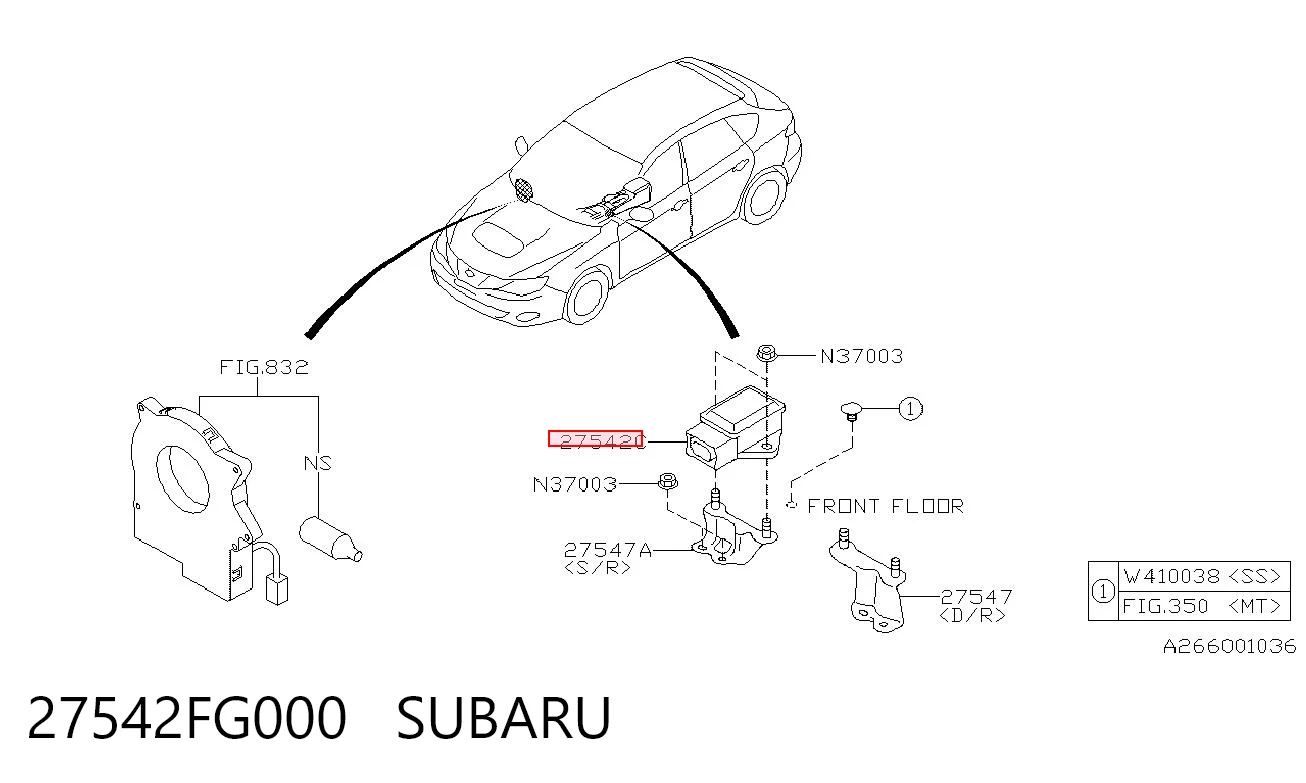 27542FG000 Subaru