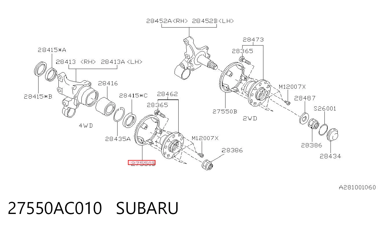 27550AC010 Subaru
