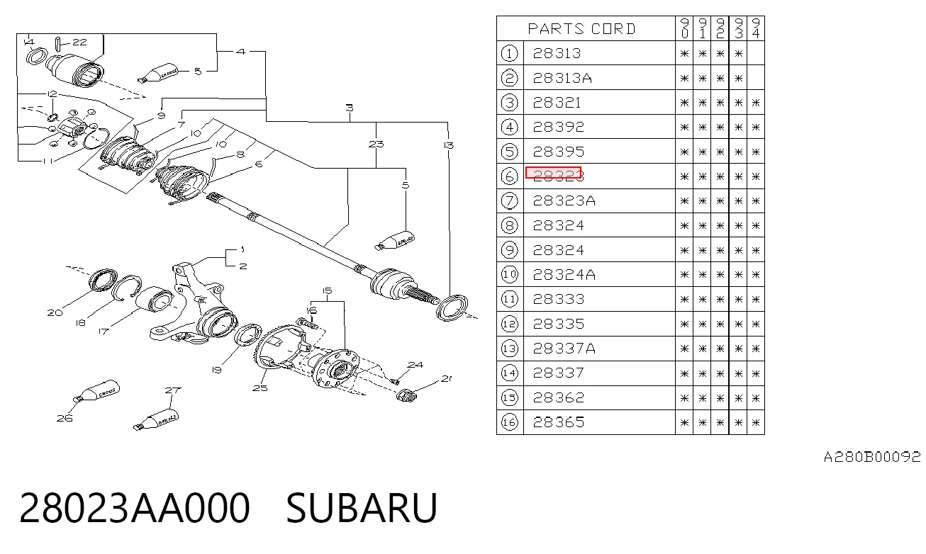  Subaru Legacy II (BD, BG)