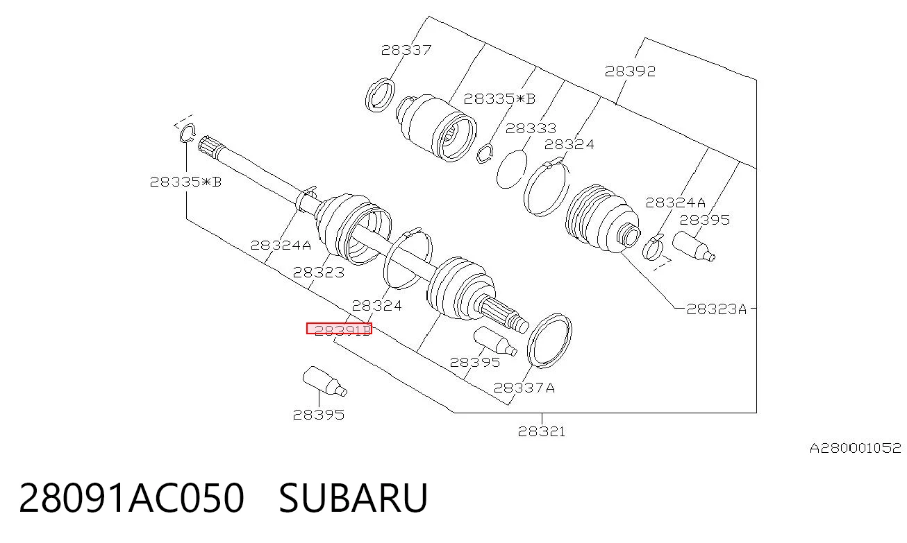  para Subaru Legacy III (BE, BH)