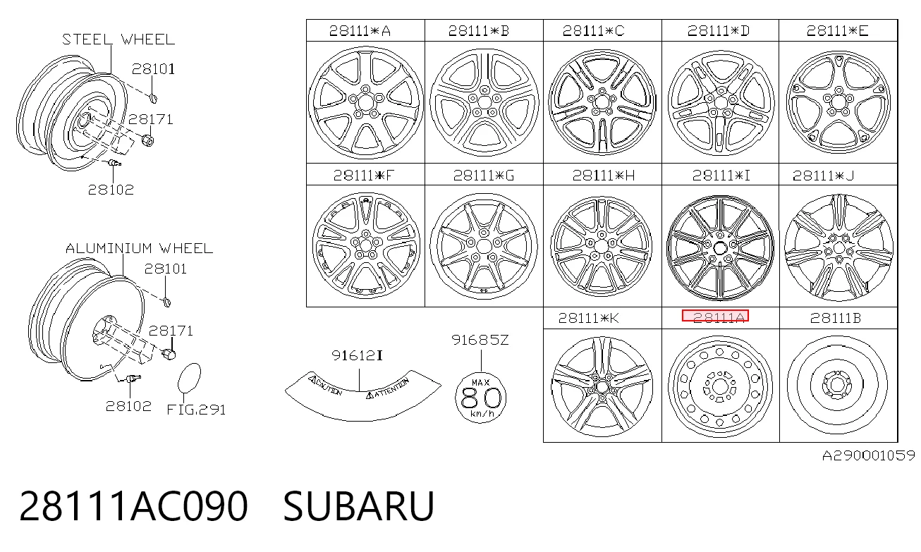 28111AC090 Subaru