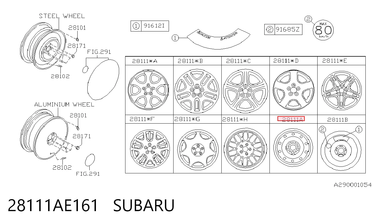 28111AE161 Subaru