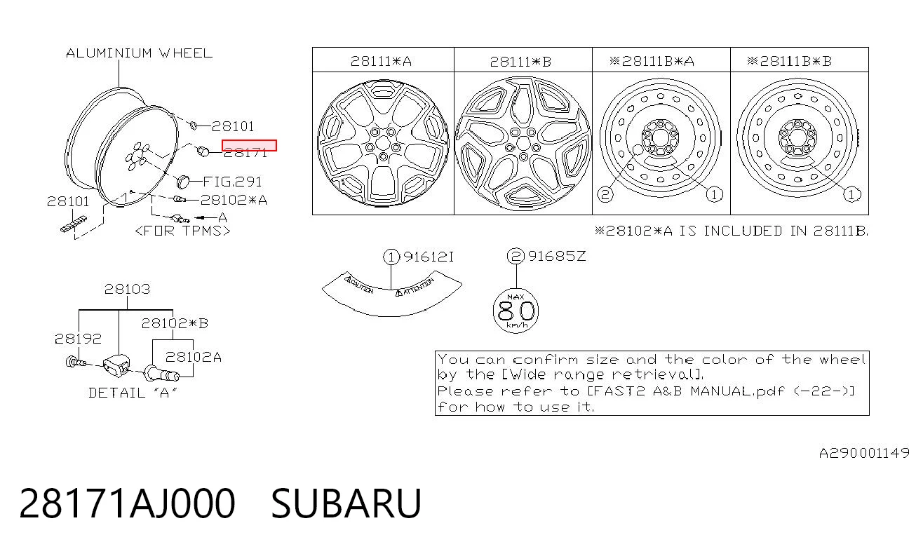 Porca de roda Subaru Impreza preço, a partir de 2,96 USD