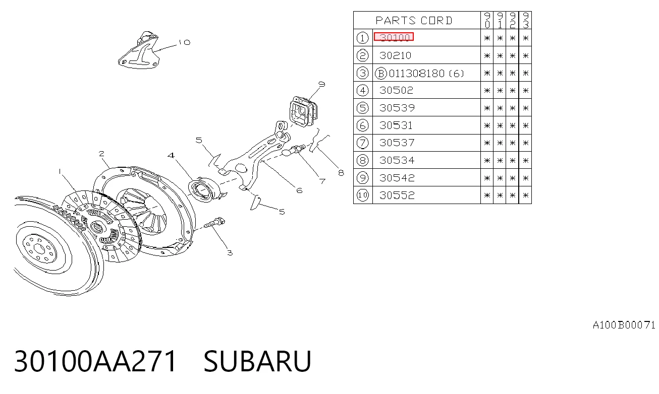 Disco de embraiagem Subaru Legacy I BC ao melhor preço