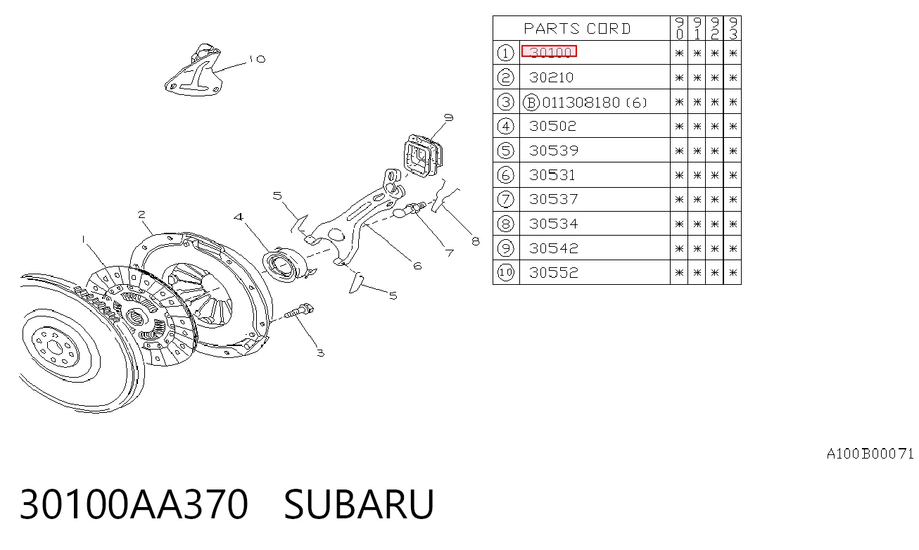 Disco de embraiagem Subaru Legacy preço, a partir de 51,13 USD