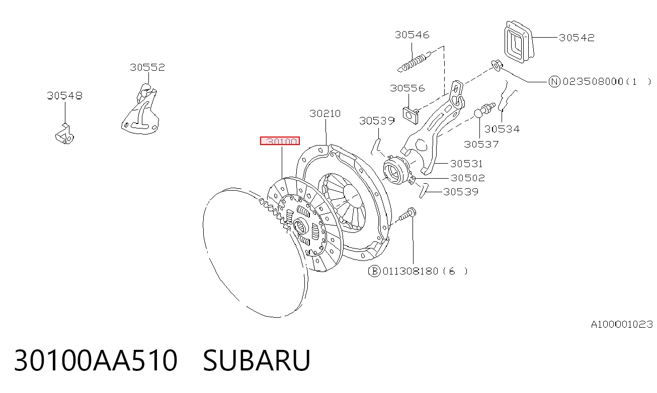 30100AA510 Subaru