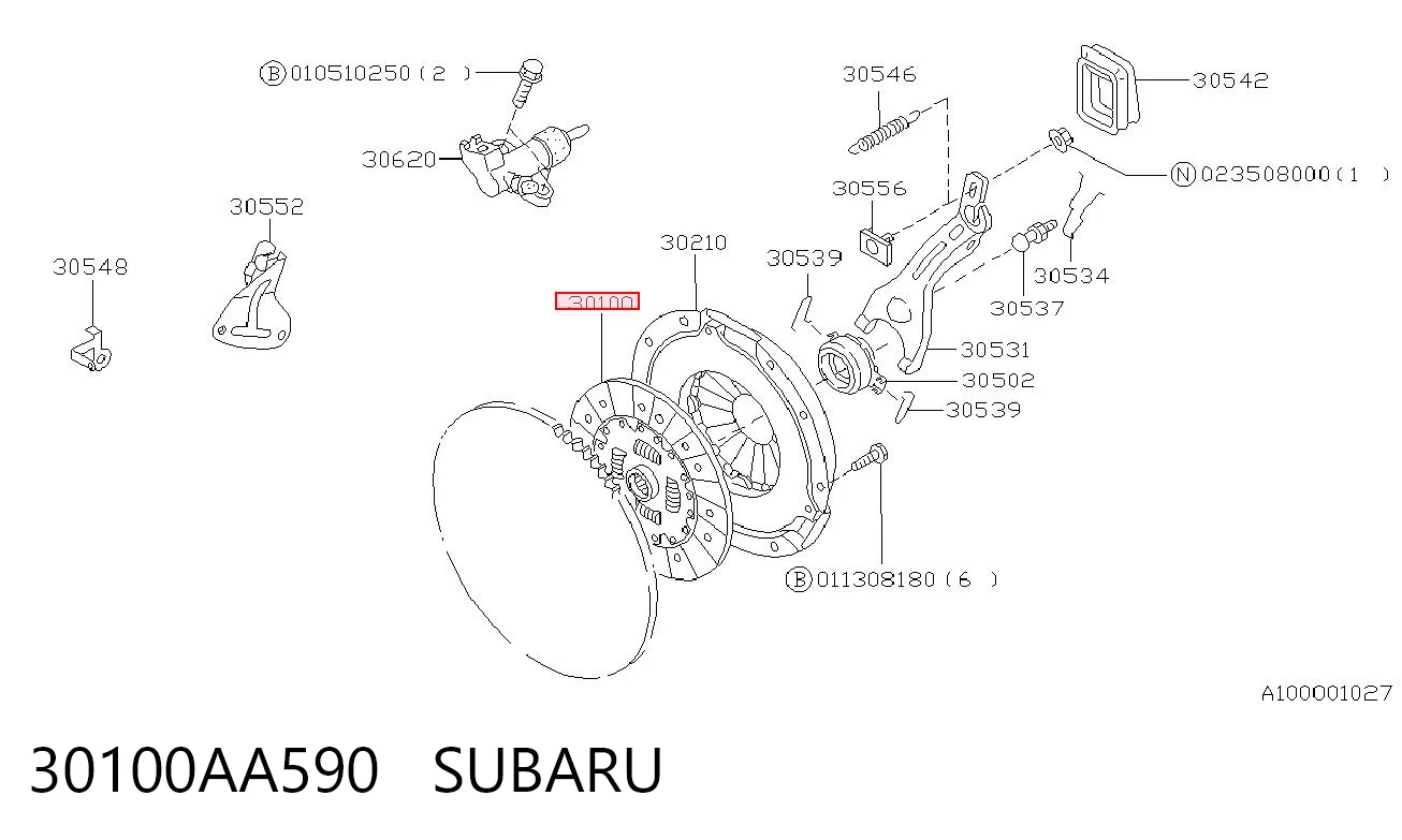 30100AA590 Subaru