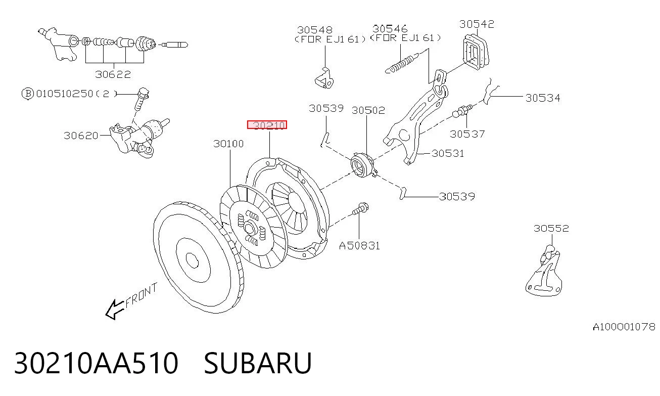 Cesta de embraiagem Subaru Legacy II BD, BG ao melhor preço
