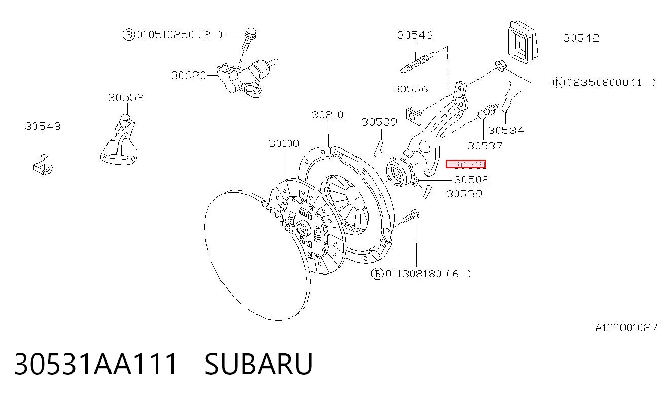 Forquilha de embraiagem Subaru Impreza I GF ao melhor preço