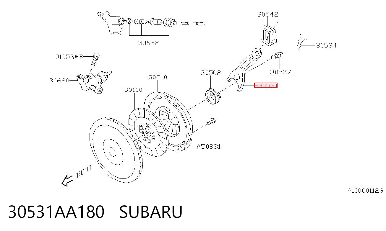 Forquilha de embraiagem para Subaru Impreza II GD