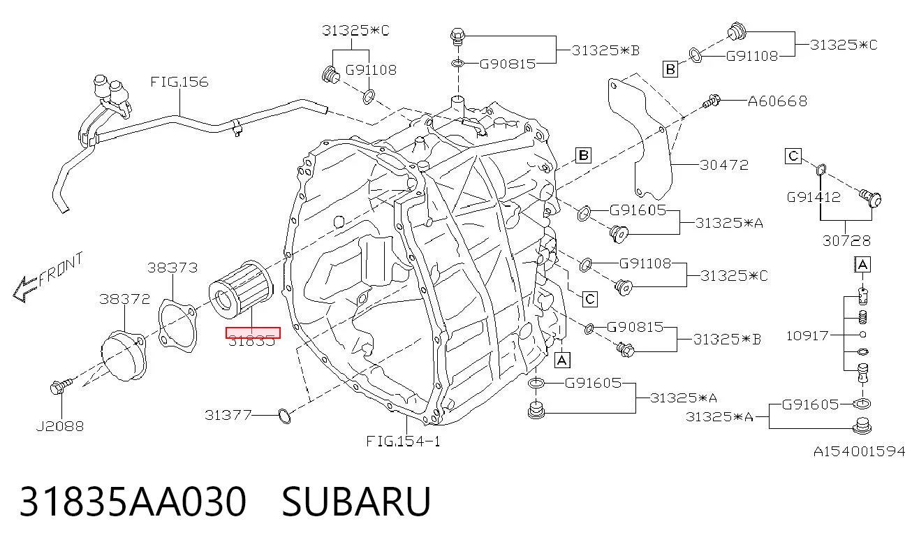 31835AA030 Subaru Filtro da Caixa Automática de Mudança