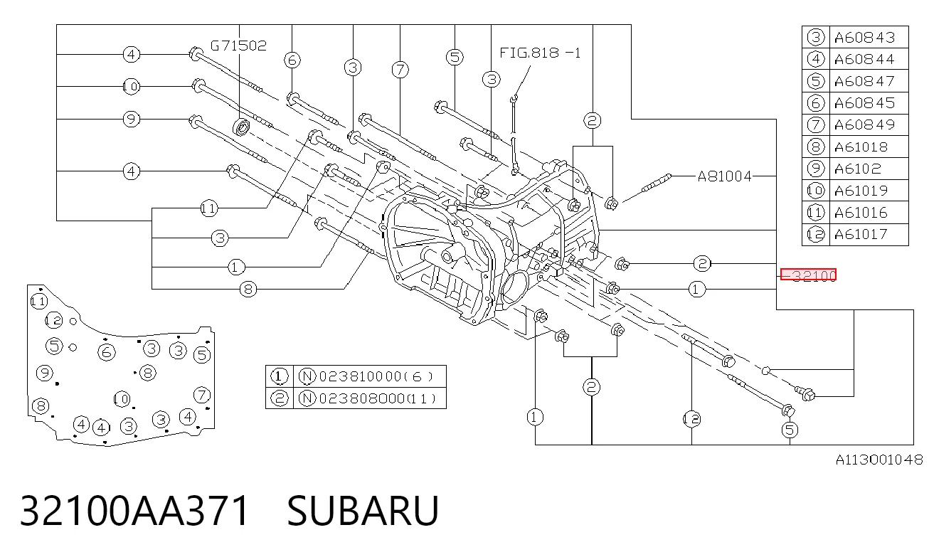 32100AA371 Subaru