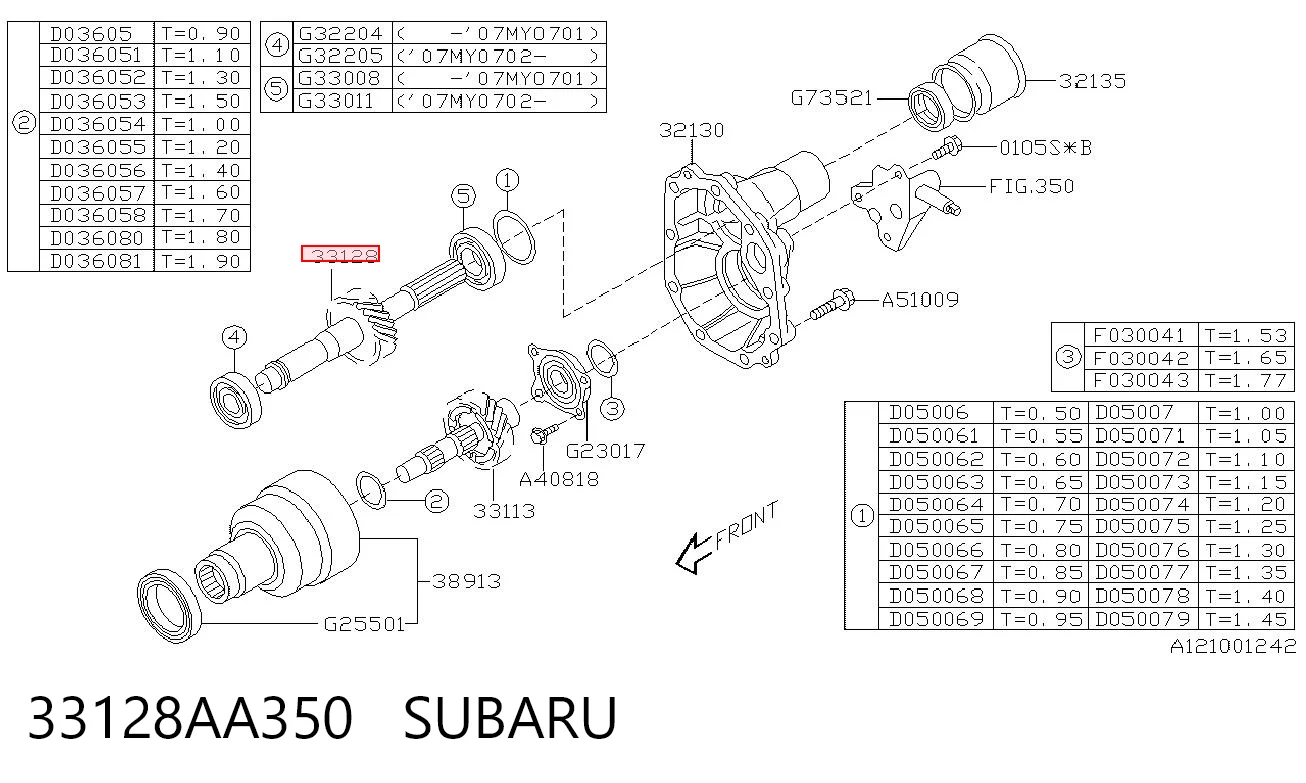 33128AA350 Subaru